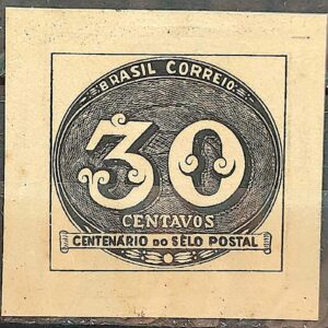 C 180 Selo Centenario do Selo Postal Olho de Boi 30 Reis1943 3