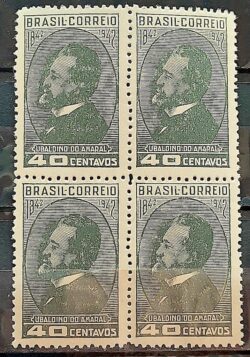 C 183 Selo Senador Ubaldino do Amaral Politico Parana 1943 Quadra