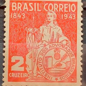 C 184 Selo Instituto dos Advogados Brasileiros Direito Justica 1943