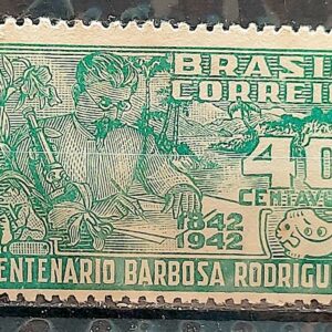 C 187 Selo Centenario Barbosa Rodrigues Botanica Ciencia Flora 1943 2