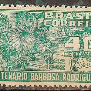 C 187 Selo Centenario Barbosa Rodrigues Botanica Ciencia Flora 1943