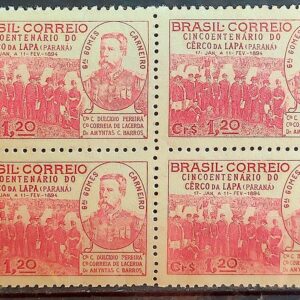 C 189 Selo Cinquentenario do Cerco da Lapa Parana Militar 1944 Quadra