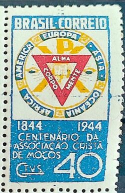 C 192 Selo Centenario Associacao Crista e Mocos ACM 1944