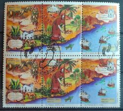 C 2681 Selo Passos de Anchieta Mapa Navio Religiao Igreja 2007 Sextilha CBC ES 4