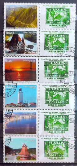 C 2783 Selo Personalizado Santa Catarina 2009 Serie Completa Circulado 1