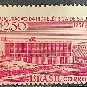 C 373 Selo Usina Hidreletrica de Salto Grande Minas Gerais 1956 Proximo ao Picote Variedade