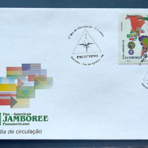 Envelope FDC 2001 701 Jamboree Escotismo Foz do Iguacu CBC PR