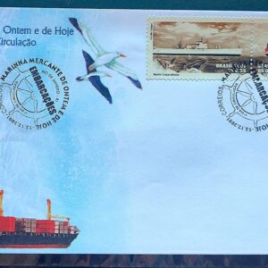 Envelope FDC 2001 711 Marinha Mercante Navio CBC RJ