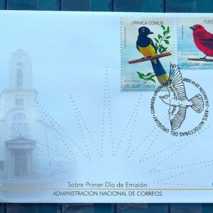 Envelope FDC 2008 Uruguai Mercosul Aves Autoctones Fauna