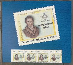 SI 31 Selo Institucional Hipolito da Costa Jornalismo Maconaria 2024 Porta-Retrato