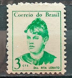 Selo Regular RHM 528 Mulheres Famosas Rita Lobato Medicina Saude 1967 MH