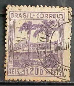 C 134 Selo Vista dos Arcos da Lapa Rio de Janeiro 1939 Circulado 6