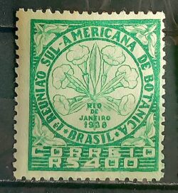 C 135 Selo Reuniao Sul Americana de Botanica Flora Biologia Ciencia 1939 1