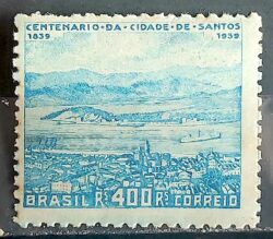 C 136 Selo Centenario de Santos 1939