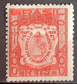 C 137 Selo Congresso Eucaristico Nacional de Recife Religiao 1939 2