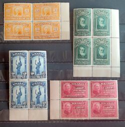 C 139 Selo Feira Mundial de Nova York 1939 Quadra Serie Completa 2