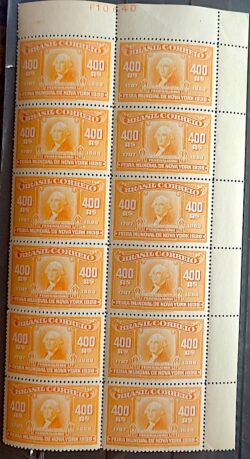 C 139 Selo Feira Mundial de Nova York 1939 Quadra Serie Completa 48 Unidades