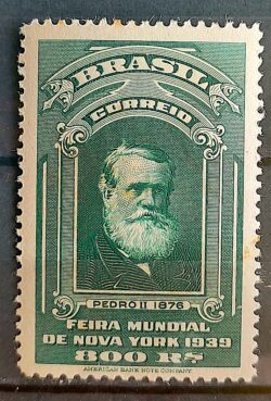 C 140 Selo Feira Mundial de Nova York Dom Pedro II 1939