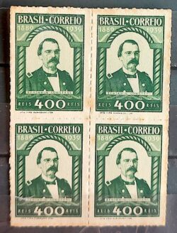 C 143 Selo Cinquentenario da Republica Benjamin Constant Positivismo 1939 Quadra 4