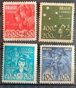 C 146 Selo Pro Juventude 1939 Serie Completa 4