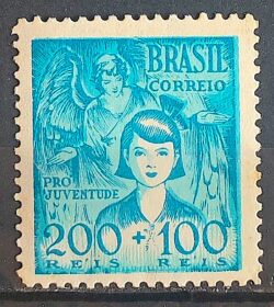 C 147 Selo Pro Juventude Crianca Infantil Mulher Anjo 1939
