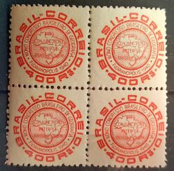 C 151 Selo Congresso Brasileiro de Geografia Mapa 1940 Quadra