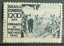 C 162 Selo Juramento de Fidelidade a Dom Joao VI Portugal 1940