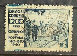 C 162 Selo Juramento de Fidelidade a Dom Joao VI Portugal 1940 Circulado 1