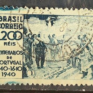 C 162 Selo Juramento de Fidelidade a Dom Joao VI Portugal 1940 Circulado 1