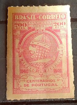 C 164 Selo Centenario de Portugal Rei Afonso Henriques Monarquia 1940 2