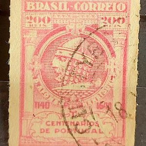 C 164 Selo Centenario de Portugal Rei Afonso Henriques Monarquia 1940 Circulado 1