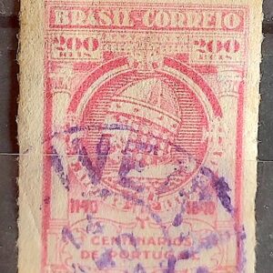 C 164 Selo Centenario de Portugal Rei Afonso Henriques Monarquia 1940 Circulado 2