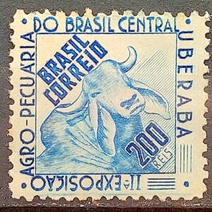 C 171 Selo Exposicao Agropecuaria do Brasil Uberaba Boi Vaca 1942 2