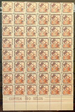 C 172 Selo Exposicao Agropecuaria do Brasil Uberaba Boi Vaca 1942 48 Unidades