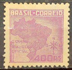 C 175 Selo Inauguracao de Goiania Mapa 1942