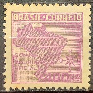 C 175 Selo Inauguracao de Goiania Mapa 1942