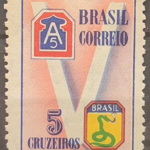 C 210 Selo Forca Expedicionaria Brasileira FEB Militar V da Vitoria Cobra 1945 4