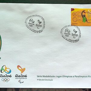 Envelope PVT C 3419 2015 Olimpiadas Paralimpiadas Rio 2016 Basquete