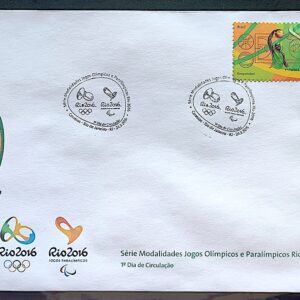 Envelope PVT C 3421 2015 Olimpiadas Paralimpiadas Rio 2016 Basquete