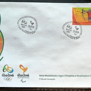 Envelope PVT C 3424 2015 Olimpiadas Paralimpiadas Rio 2016 Tiro com Arco