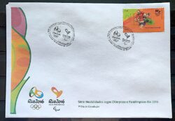Envelope PVT C 3425 2015 Olimpiadas Paralimpiadas Rio 2016 Rugby