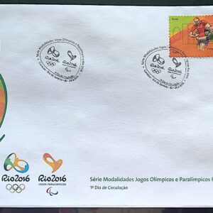 Envelope PVT C 3425 2015 Olimpiadas Paralimpiadas Rio 2016 Rugby