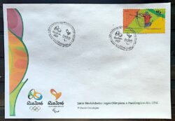Envelope PVT C 3426 2015 Olimpiadas Paralimpiadas Rio 2016 Tiro com Arco