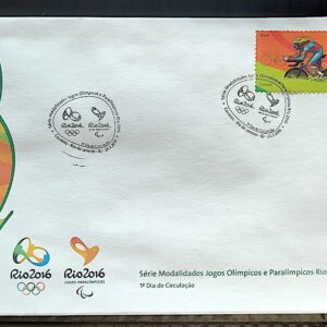 Envelope PVT C 3428 2015 Olimpiadas Paralimpiadas Rio 2016 Ciclismo