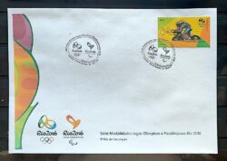 Envelope PVT C 3430 2015 Olimpiadas Paralimpiadas Rio 2016 Ciclismo