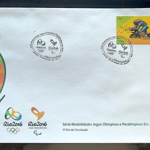 Envelope PVT C 3430 2015 Olimpiadas Paralimpiadas Rio 2016 Ciclismo