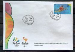 Envelope PVT C 3431 2015 Olimpiadas Paralimpiadas Rio 2016 Remo