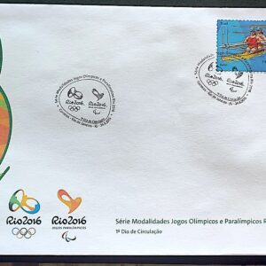 Envelope PVT C 3431 2015 Olimpiadas Paralimpiadas Rio 2016 Remo