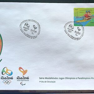 Envelope PVT C 3433 2015 Olimpiadas Paralimpiadas Rio 2016 Remo