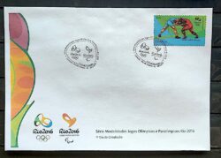 Envelope PVT C 3436 2015 Olimpiadas Paralimpiadas Rio 2016 Luta Estilo Livre